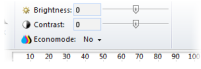 Brightness and Contrast controls