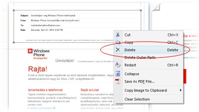 Delete Rectangle Selection