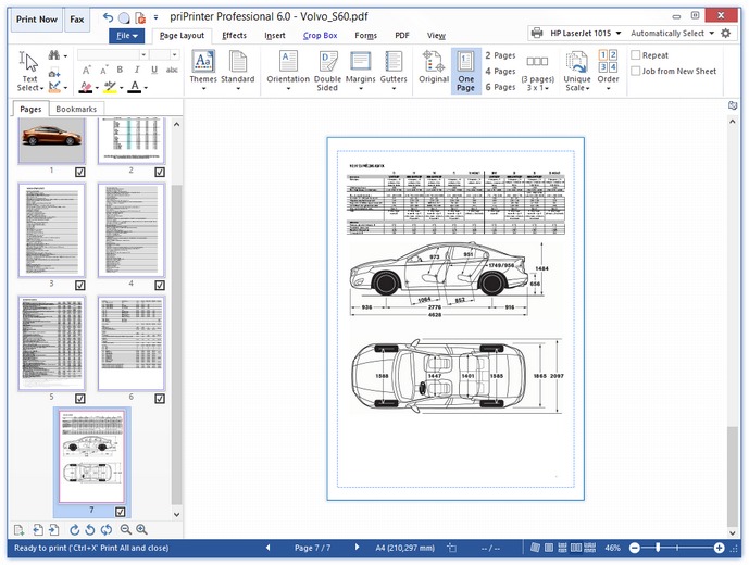 priPrinter preview