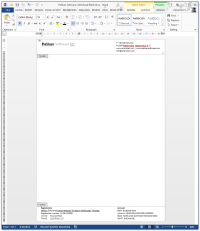 Making letterhead in MS Word